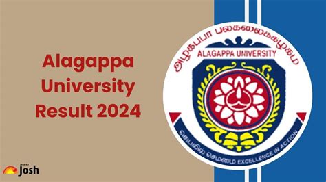 Alagappa University Result 2024 OUT; Direct Link to Download .